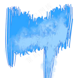 水蓝色粉刷效果
