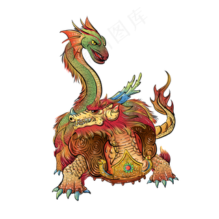 中国神兽四大神兽玄武,免抠元素