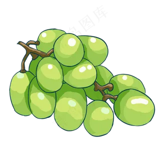 绿色葡萄高清水果
