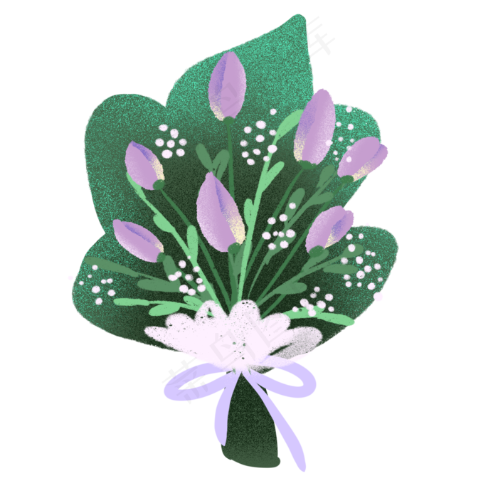 庆贺花束鲜花(2048X2048(DPI:300))psd模版下载