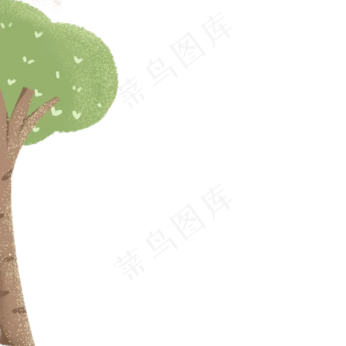 彩绘水彩树植物免抠图(2000X2000(DPI:300))psd模版下载