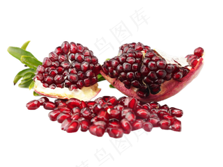 剥开水果红石榴,免抠元素