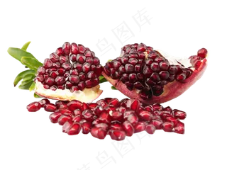 剥开水果红石榴,免抠元素