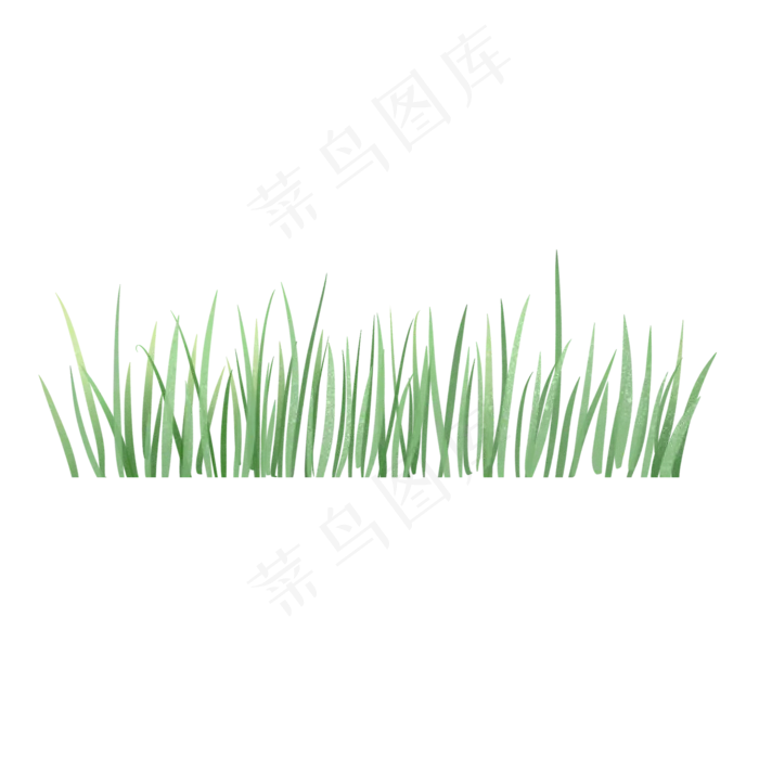 春天小清新植物绿色草丛,免抠元素(2000X2000(DPI:300))psd模版下载