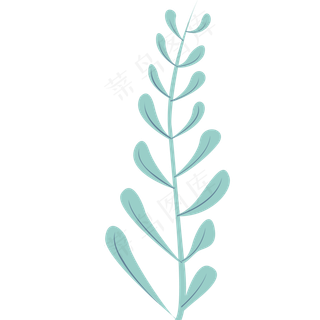 枝条绿色春季植物