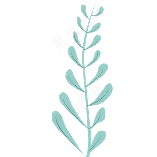 枝条绿色春季植物