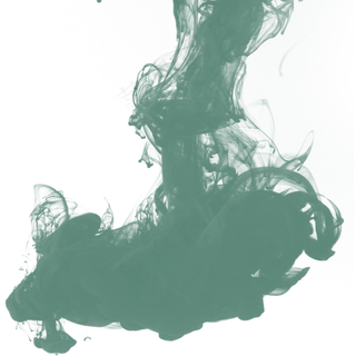 卡通绿色水墨烟雾,免抠元素