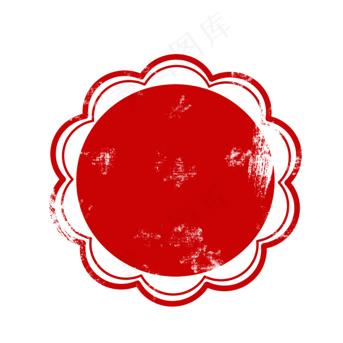 手绘复古印章边框,免抠元素(2000*2000px 300 dpi )psd模版下载