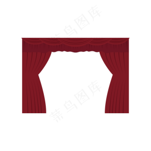 党建红色革命幕布元素