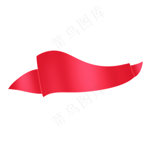 红色缎带鲜艳母亲节飘带