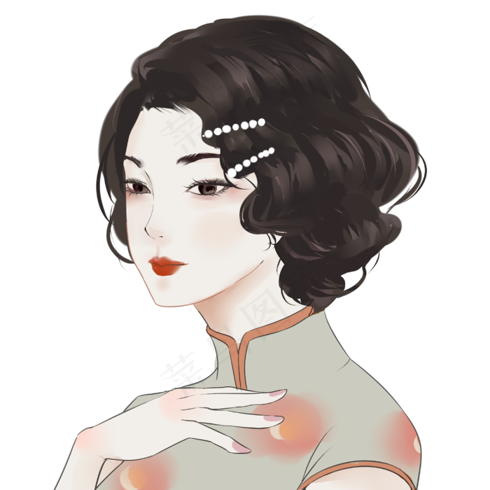 古风美女老上海女人