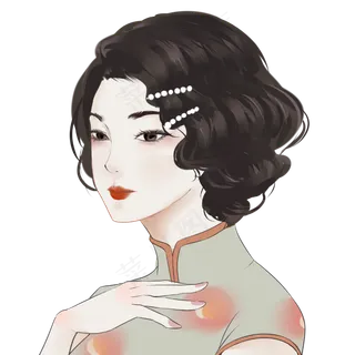 古风美女老上海女人