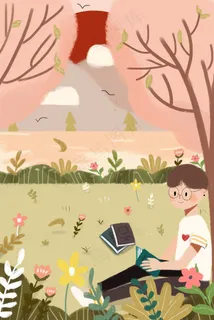 世界读书日夏日读书初夏小清新