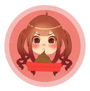 愚人节吃屎的小女孩,免抠元素