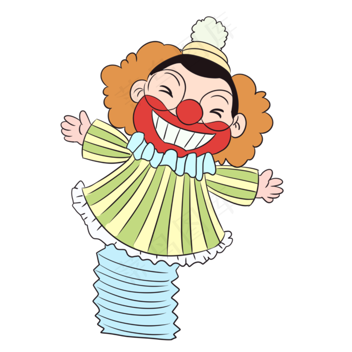 可爱卡通愚人节小丑,免抠元素