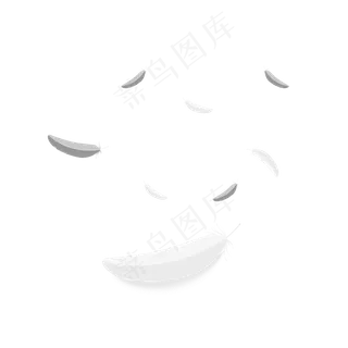 灰白色鸟毛装饰羽毛