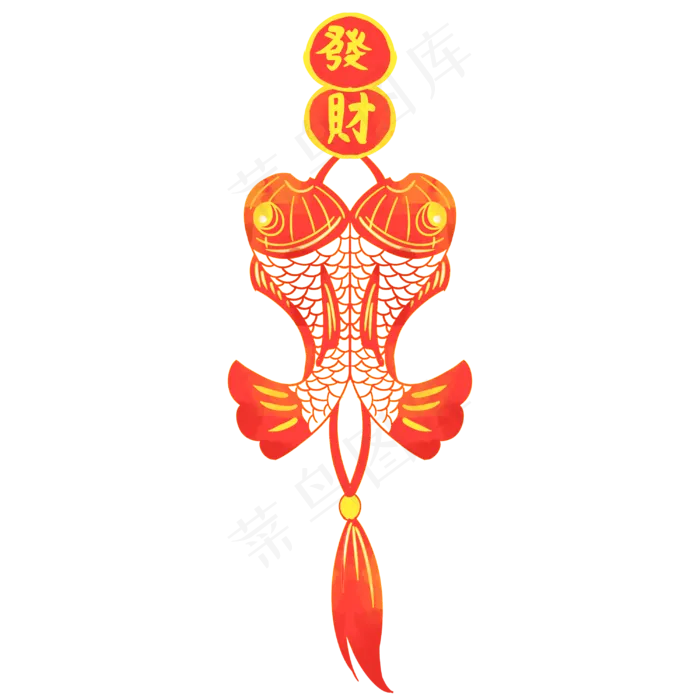 新年装饰挂饰,免抠元素(3000X3000(DPI:300))psd模版下载