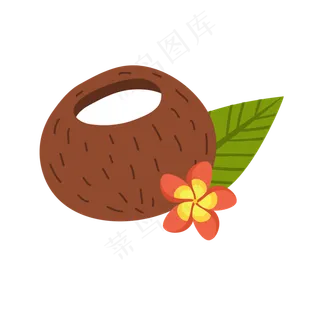 卡通手绘风暑假夏至夏天沙滩挎包