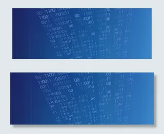 科技蓝色线条banner