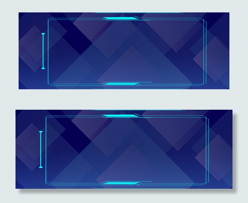 科技金融蓝色电商商务banner