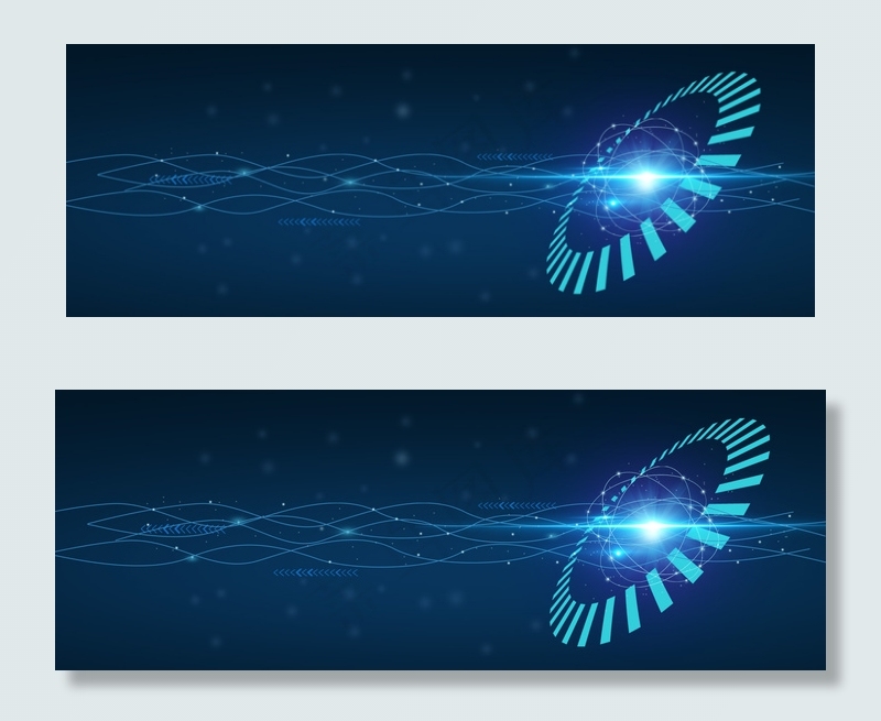 蓝色科技banner背景