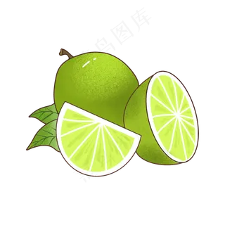 夏日可爱简约水果西柠