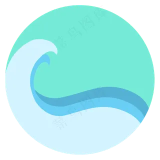 海浪海花元素设计 海浪海花元素设计