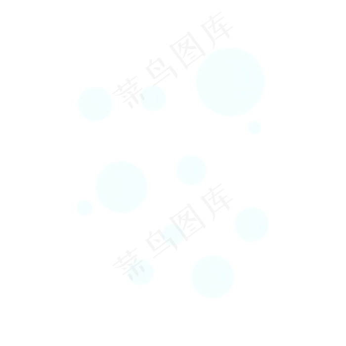 蓝色的气泡(2000X2000(DPI:300))psd模版下载
