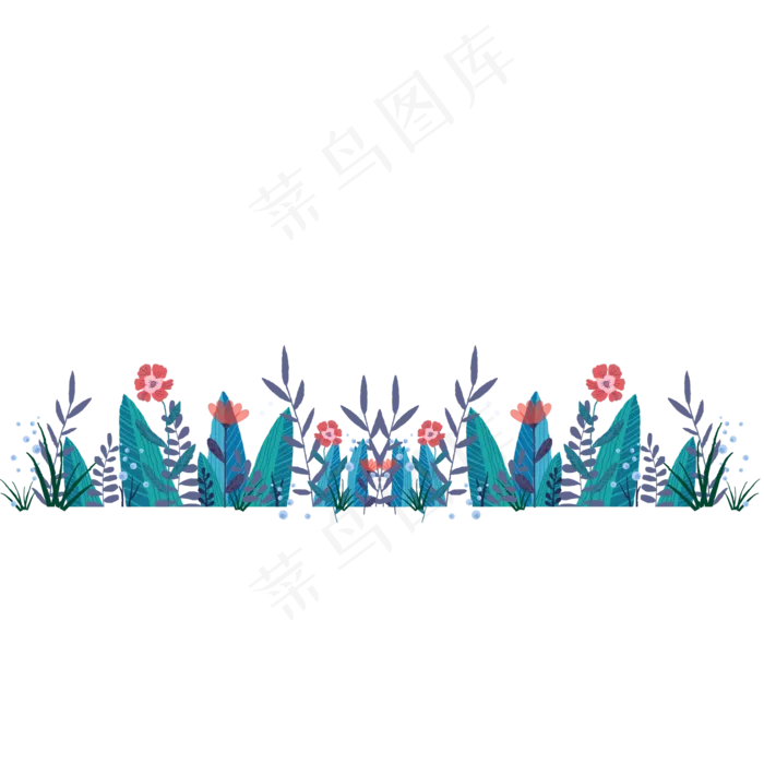 手绘矢量花花草草(2000X2000(DPI:300))psd模版下载