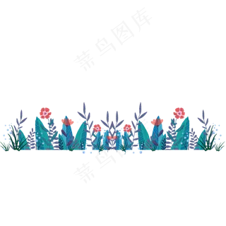 手绘矢量花花草草