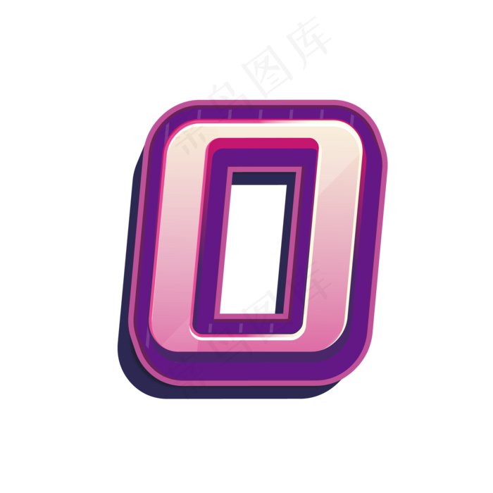 数字0(500X500)eps,ai矢量模版下载