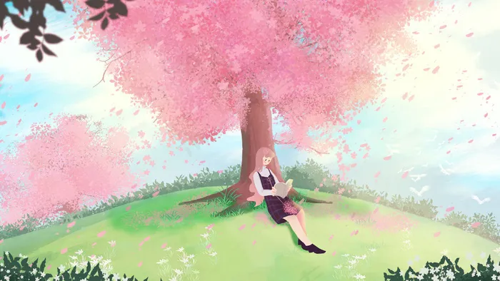 夏天粉色唯美小长假(2880X1620(DPI:300))psd模版下载