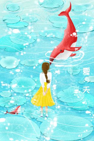 夏天清凉海边配图