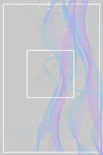 彩色条纹几何图案平面广告