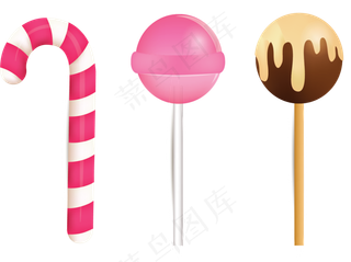 棒棒糖糖果零食派对,免抠元素