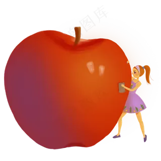 苹果小女孩
