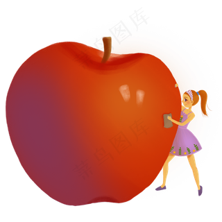 苹果小女孩