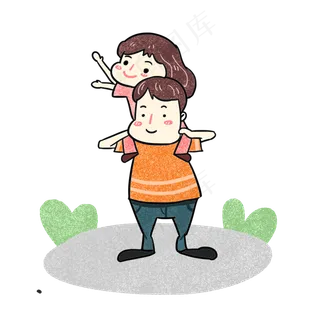 父亲节感恩父亲父女素材