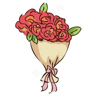 玫瑰花束捧花