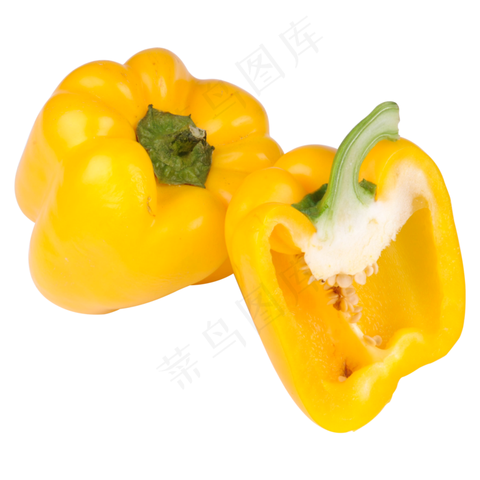 黄色菜椒食物,免抠元素