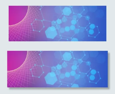 博鳌亚洲论坛渐变几何线条