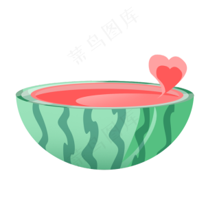 夏季水果半颗西瓜