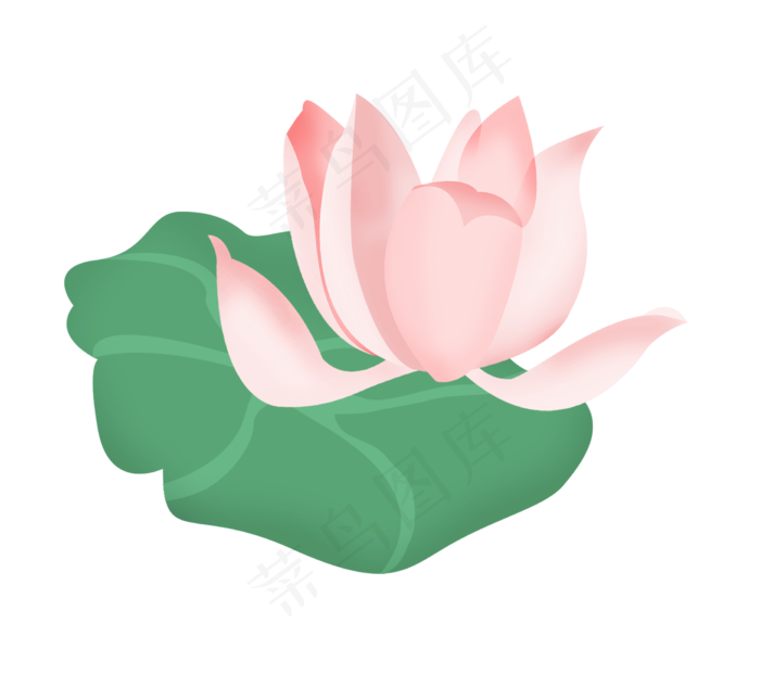 手绘国画荷花(2256X2000(DPI:300))psd模版下载