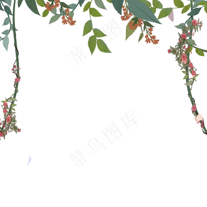 花园中的绿色藤蔓(2000X2000(DPI:72))psd模版下载