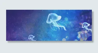 创意合成唯美水母