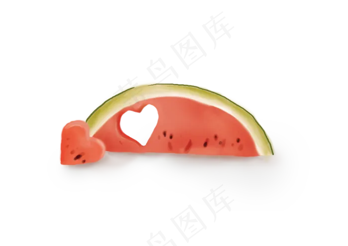立夏手绘水果西瓜