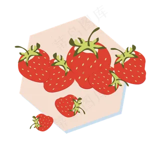 盒子里草莓水果