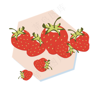 盒子里草莓水果