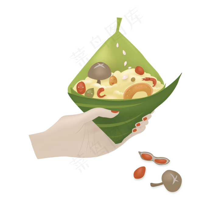 端午节手中的八宝粽