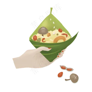 端午节手中的八宝粽